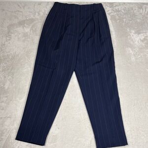 Men's Navy Pinstripe Pants